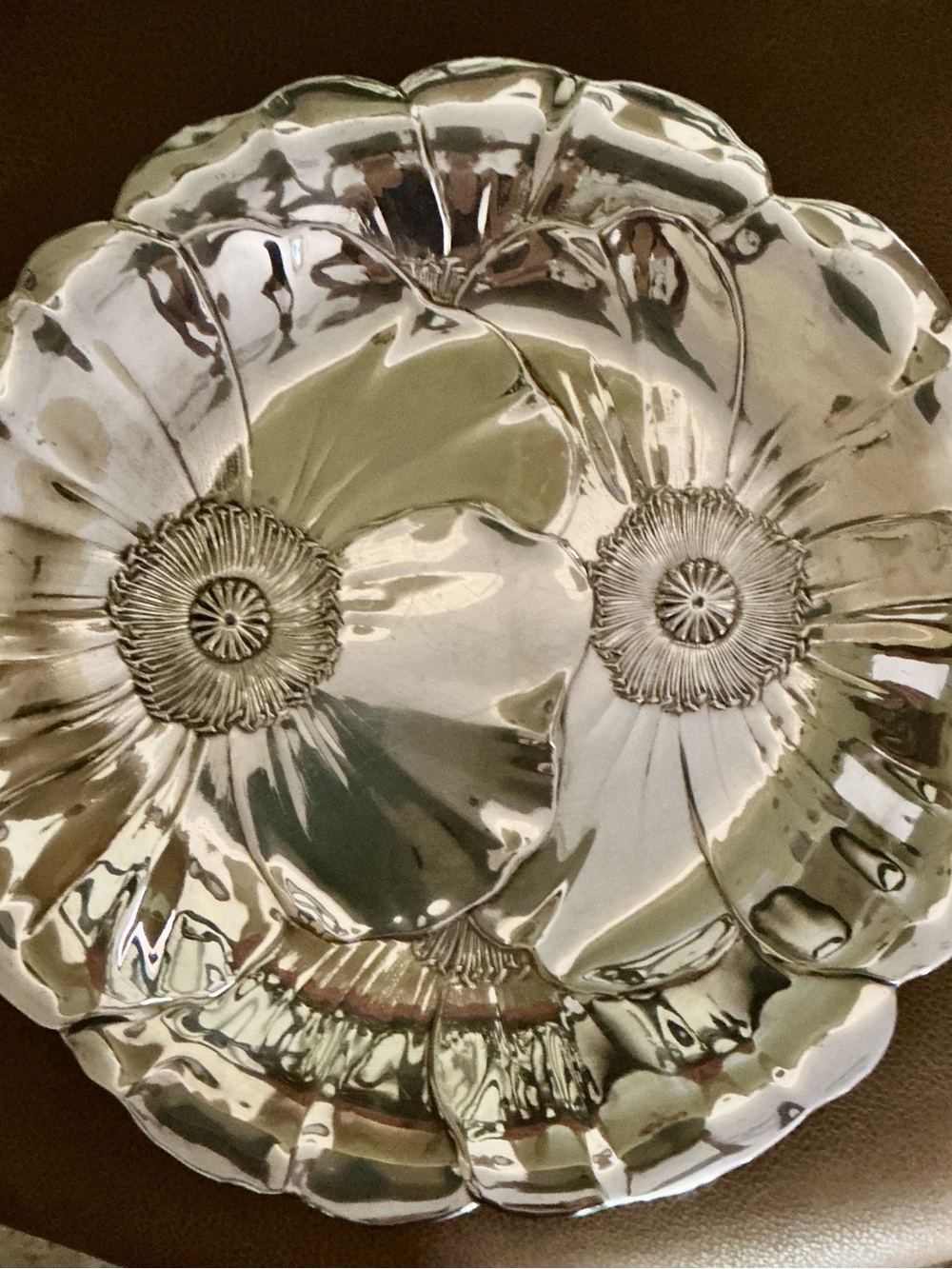 Wallace Silverplate Poppy Serving Plate